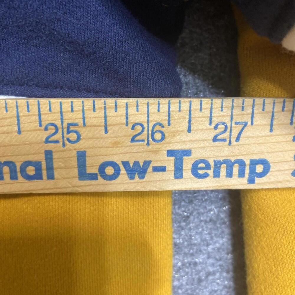 Goodfellow Sweater Mens XXL Yellow Blue Pullover Long Sleeve Crew Neck Adult - Picture 8 of 10